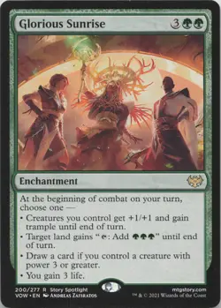 Glorious Sunrise R Innistrad: Crimson Vow 200 - LP MTG - Image 1