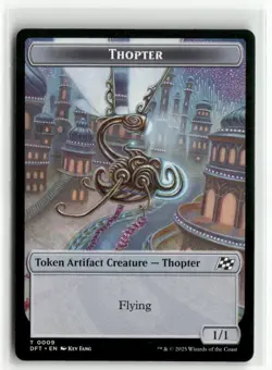 Thopter // Treasure Double-Sided Token - Aetherdrift MTG NM - Image 1
