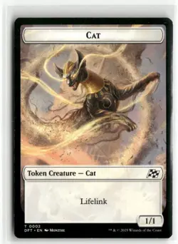 Cat // Thopter Double-Sided Token - Aetherdrift MTG NM - Image 1