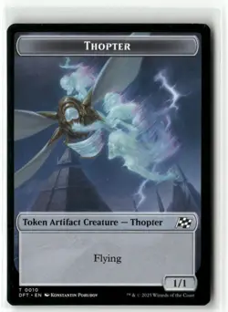Cat // Thopter Double-Sided Token - Aetherdrift MTG NM - Image 2