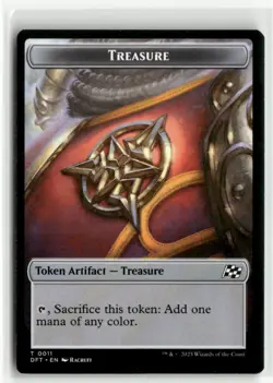 Treasure // Pilot Double-Sided Token - Aetherdrift MTG NM - Image 1