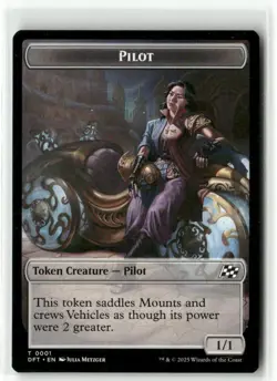 Treasure // Pilot Double-Sided Token - Aetherdrift MTG NM - Image 2