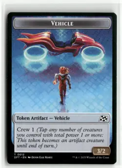 Vehicle // Pilot Double-Sided Token - Aetherdrift MTG NM - Image 1