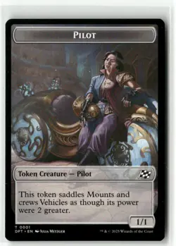 Vehicle // Pilot Double-Sided Token - Aetherdrift MTG NM - Image 2