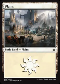 Plains (250) -Foil Near Mint MTG War of the Spark - Image 1