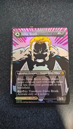 MTG Eddie Brock 233 Borderless Foil Marvel's Spider-Man - Image 1
