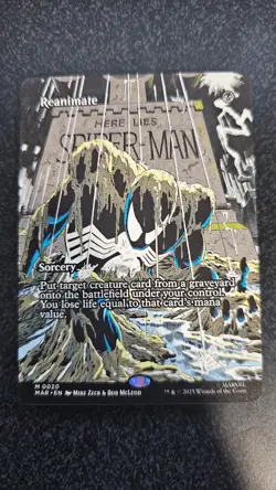 2025 Magic MTG Marvel Universe Eternal Reanimate Borderless M0020 Spider-man - Image 1