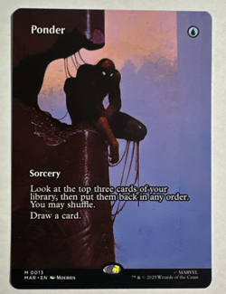 2025 MTG Marvel Spider-Man Ponder (Borderless) 0013 (M) MAR - Image 1
