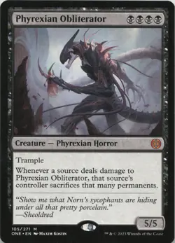 Phyrexian Obliterator M Phyrexia: All Will Be One 105 - LP MTG - Image 1