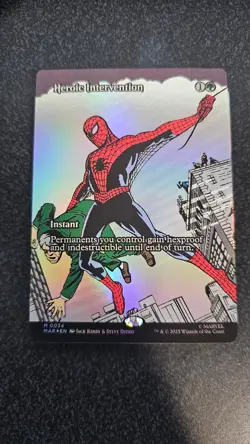MTG Heroic Intervention (Borderless, FOIL) - Marvel's Spider-Man - Image 1