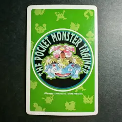 S2672 Poliwhirl 3 of Hearts Green Venusaur Deck Playing Poker Card Pokemon - Image 2