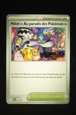 Pokemon Worlds 2025 FRENCH Paradise Resort SV-P Anaheim Promo - NM - Image 1