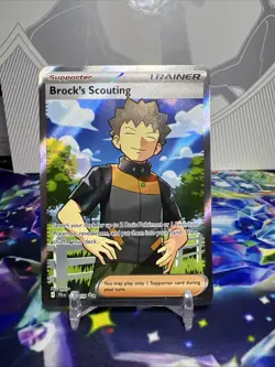 Pokemon TCG Brock's Scouting Journey Together Full Art 179/159 NM - Image 1
