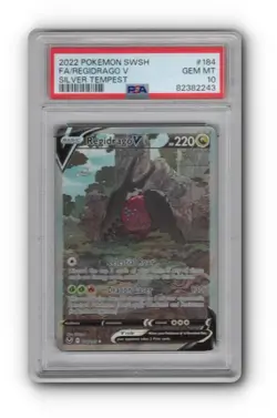 POKEMON Regidrago V 184/195 Swsh12: Sword & Shield - Silver Tempest PSA 10 - Image 1
