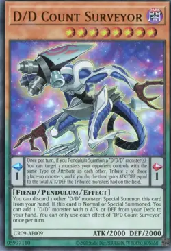 Yugioh Asian-English D/D Count Surveyor CR09-AE009 Ultra Rare - Image 1