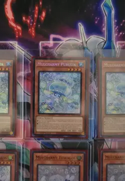 Yugioh Mulcharmy Purulia MP25-EN085 & Mulcharmy Fuwalos RA04-EN050 1st Ed LP x3 - Image 3