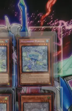 Yugioh Mulcharmy Purulia MP25-EN085 & Mulcharmy Fuwalos RA04-EN050 1st Ed LP x3 - Image 4