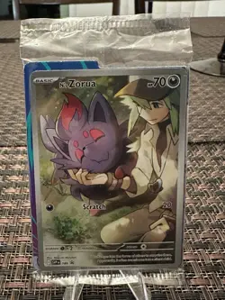 N's Zorua Promo Card w/ Dividers #189 Journey Together Pokemon SEALED - Image 1