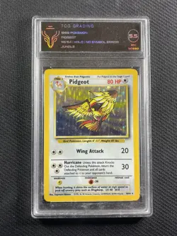 Pokemon Card TCG 5.5 Pidgeot Holo No Symbol Error Unlimited Jungle 1999 8/64 - Image 1