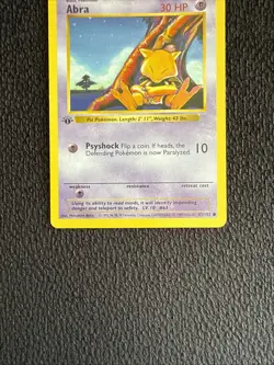 Pokemon Card - Abra Base Set (Shadowless) 43/102 1st Edition LP - Image 2