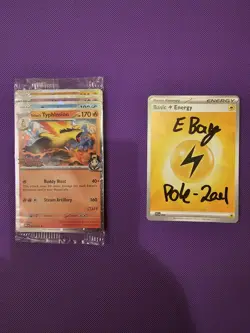 Pokemon TCG - Destined Rivals Prerelease STAFF Promo Pack All 4 Cards - Image 3