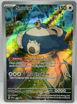 Pokemon TCG Snorlax Promo Holo Card 151 Scarlet and Violet 051 - Image 1