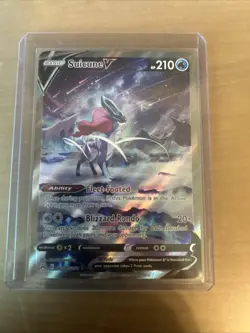 Pokemon TCG Suicune v GG38/GG70 Crown Zenith Ultra Rare Holo Card NM Condition - Image 1