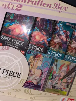 One Piece Illustration Box V2 Vol 2 Trading Cards Bandai 4 Booster Pack - Image 1