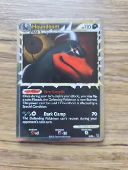 Pokemon TCG Houndoom Prime Undaunted Holo Card 82/90 LP Condition - Image 1