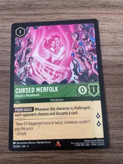 Cursed Merfolk 70/204 Rare Into the Inklands Lorcana Card - Image 1