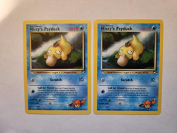 Pokemon Misty's Psyduck Card 54/132 Gym Heroes Very Lightly Played (2) - Image 2