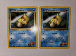 Pokemon Misty's Psyduck Card 54/132 Gym Heroes Very Lightly Played (2) - Image 4