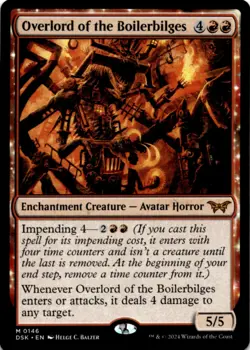 MTG Overlord of the Boilerbilges Normal NM Duskmourn: House of Horror Magic 146 - Image 1