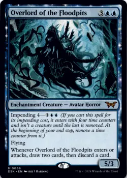 MTG Overlord of the Floodpits Normal NM Duskmourn: House of Horror Magic 68 - Image 1