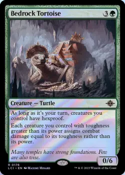 Bedrock Tortoise 176 R MTG LCI NM FOIL - Image 1