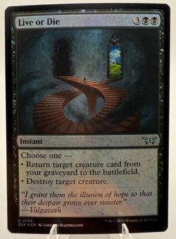 MTG Live or Die - Foil - Duskmourn #107 - Near Mint - Image 1