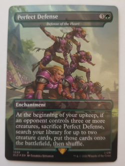 1x Perfect Defense - Defense of the Heart Extended Art FOIL Secret Lair MTG NM - Image 1