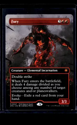 2024 MTG Magic The Gathering SPG Special Guests MH3 Borderless #47 Fury - Image 1