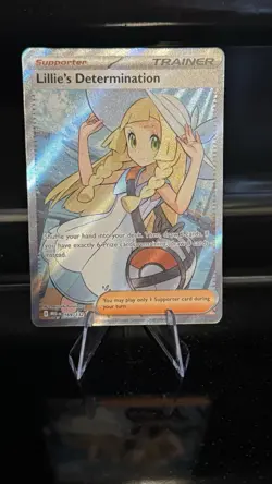 Pokemon Lillie's Determination Full Art Rare 169/132 Mega Evolution - Image 1