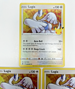 Pokemon Tcg Lot of 3 Lugia Celebrations Holo Rare - Image 2