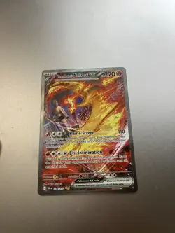 Team Rockets Moltres EX Destined Rivals 229/182 Secret Art Rare Pokemon - Image 1