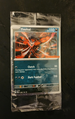 Sealed Yveltal 088/132 Reverse Holo Mega Evolution Pokemon GAMESTOP PROMO - Image 1