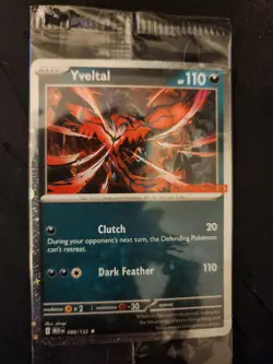 Sealed Yveltal 088/132 Reverse Holo Mega Evolution Pokemon GAMESTOP PROMO - Image 2