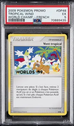 2009 POKEMON WORLD CHAMPIONSHIPS PROMO FRENCH #DP48 TROPICAL WIND PSA 5 - Image 1