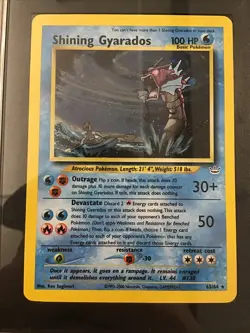 2001 Pokemon Neo Revelations #65 Shining Gyarados Holo SGC 2 Good - Image 3