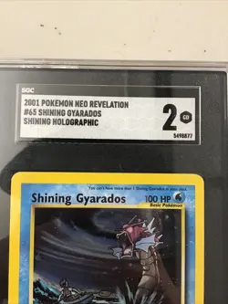 2001 Pokemon Neo Revelations #65 Shining Gyarados Holo SGC 2 Good - Image 4