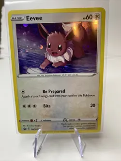 Eevee SWSH127 Black Star Promo Cosmos Holo Near Mint Pokemon Sword Shield 2021 - Image 1
