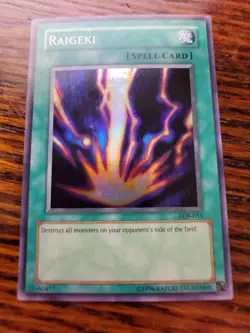 Yugioh! Raigeki - LOB-053 - Super Rare - Unlimited Edition - Image 1