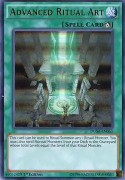 Yu-Gi-Oh! Advanced Ritual Art 1st Ed. DUSA-EN063 Ultra Rare NM/LP x1 - Image 1