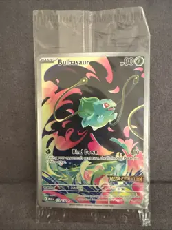 Pokemon TCG Mega Evolutions Stamped Promo Card - Bulbasaur 133/132 - NM - SEALED - Image 2